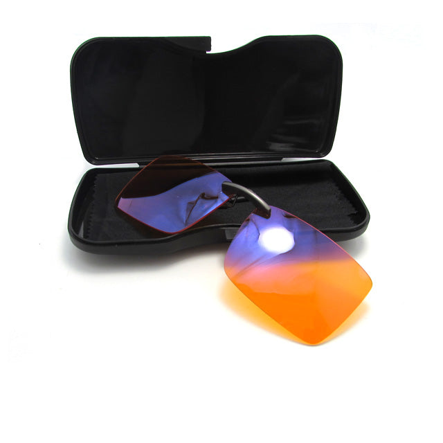 Vyzia Blue Light Clipon Glasses Orange Lenses (Night-Sleep Model)