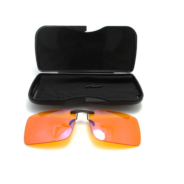 Vyzia Blue Light Clipon Glasses Orange Lenses (Night-Sleep Model)