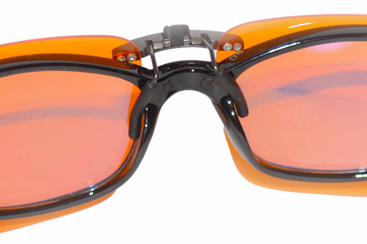 Vyzia Blue Light Clipon Glasses Orange Lenses (Night-Sleep Model)
