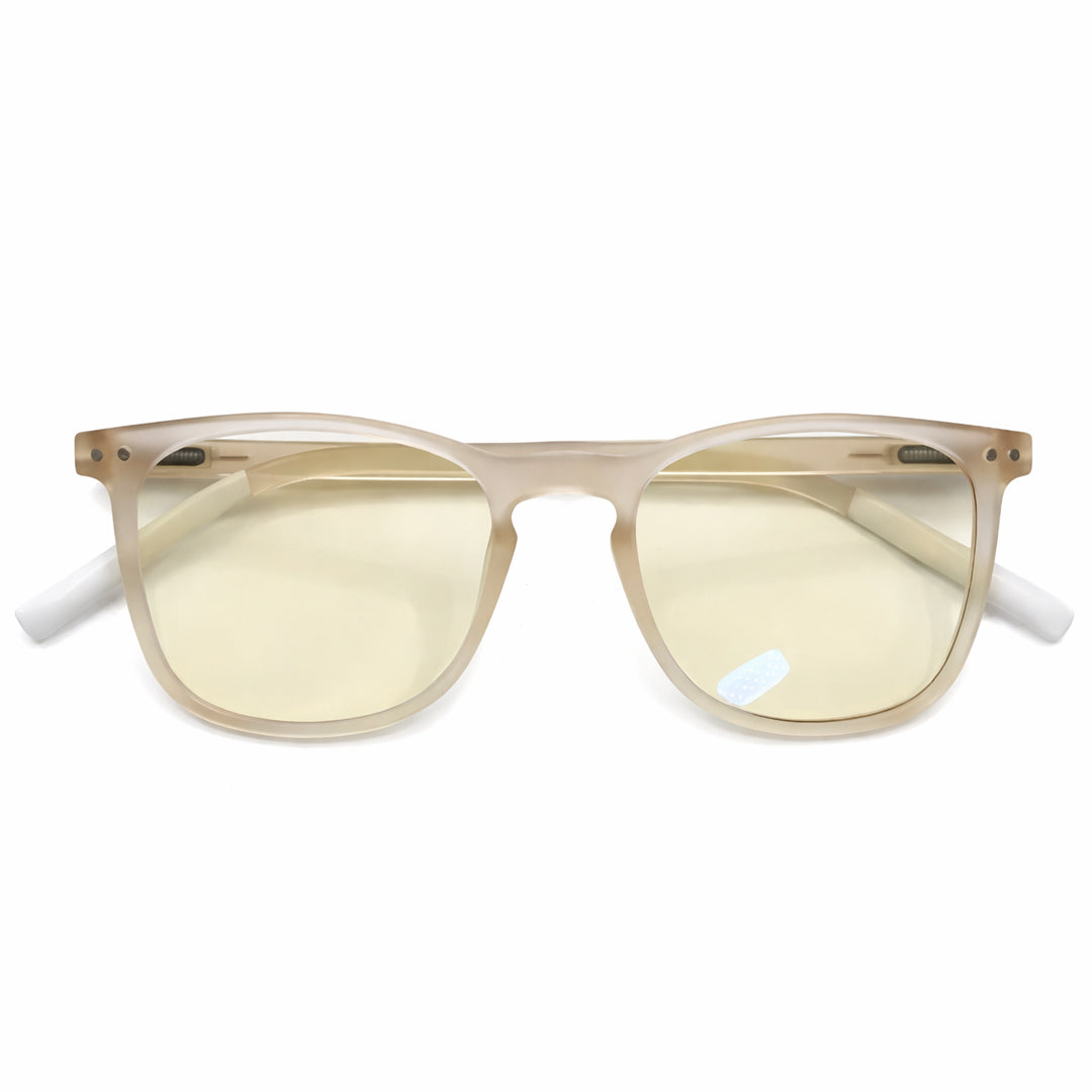 Vyzia Fashionable Blue Light Glasses For Office And Causal Eyewear - Light Pink-Beige