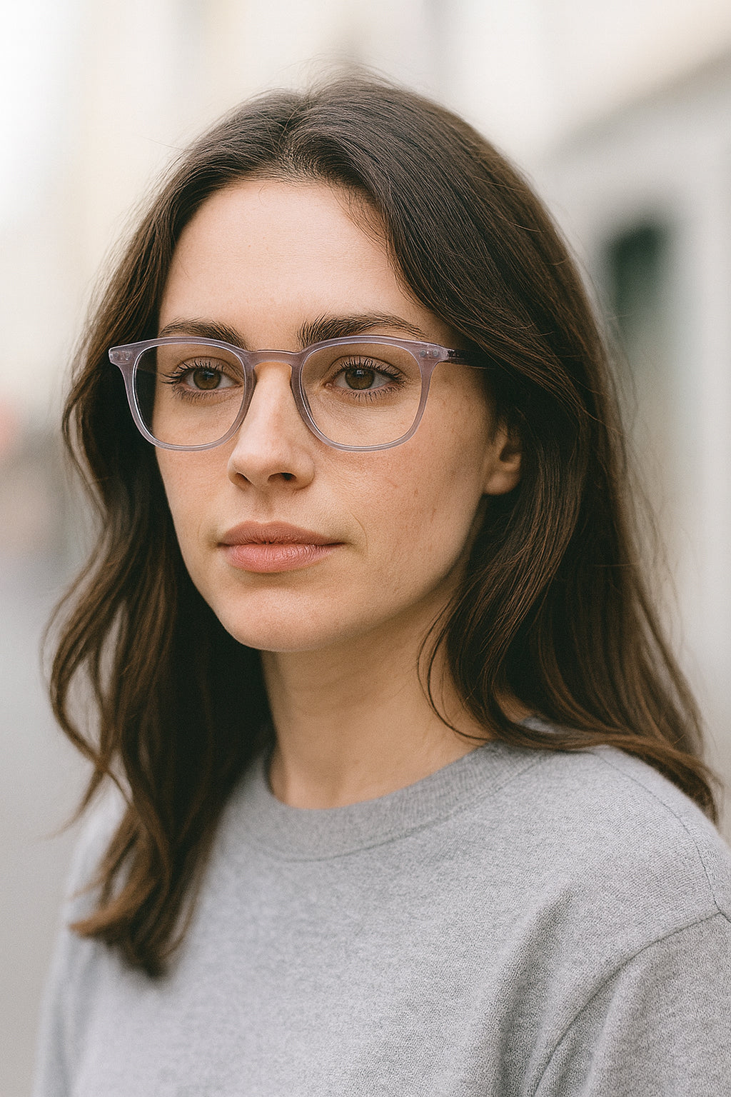 Vyzia Fashionable Blue Light Glasses For Office And Causal Eyewear - Light Pink